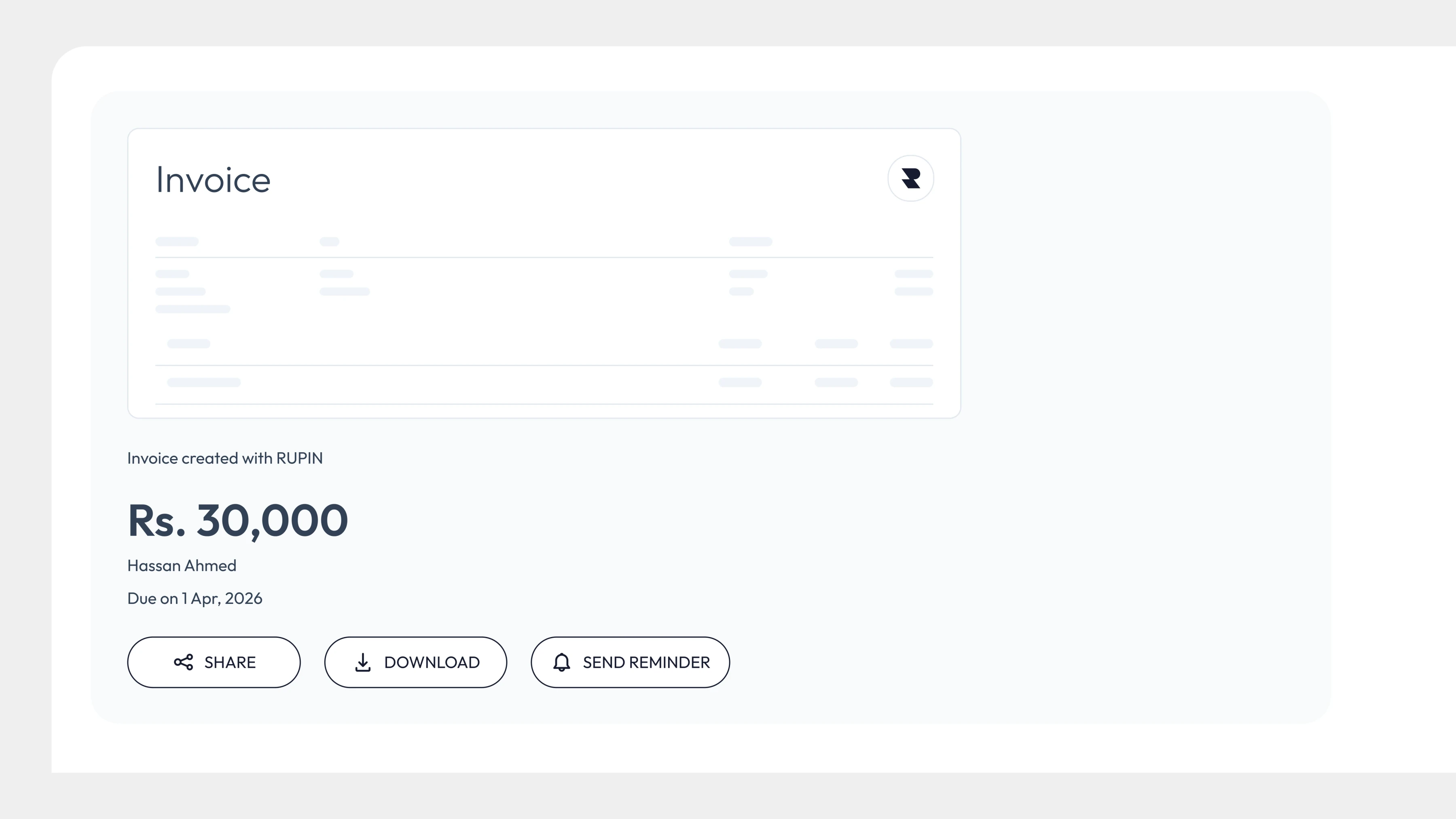 Create invoices. Collect payments.